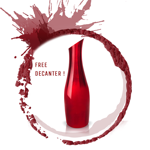 Free Red Decanter (ຊື້ວາຍມູນຄ່າ 500,000 ຂຶ້ນໄປ / 500,000kip worth of wine)